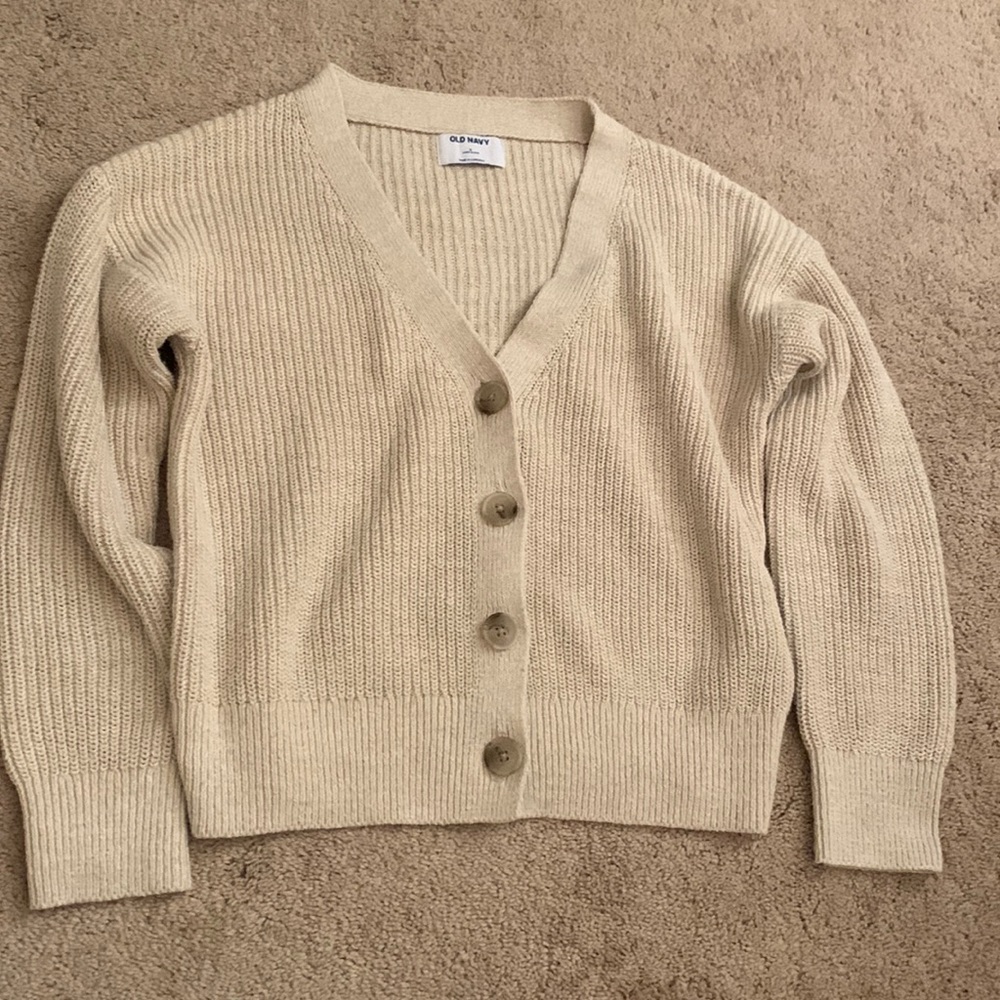 Old Navy Cream Cardigan